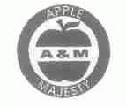 商标名称APPLE MAJESTY A&M商标注册号 1589032、商标申请人苹果（中国）有限公司的商标详情 - 标库网商标查询