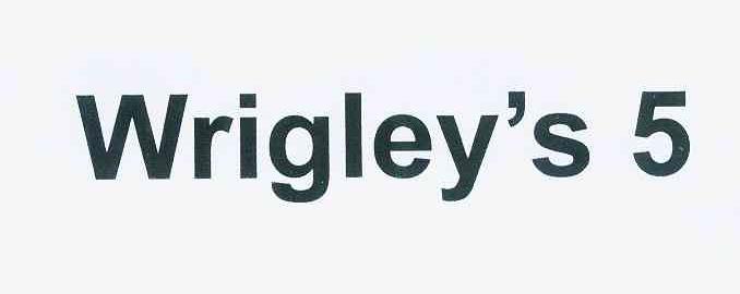 商标名称WRIGLEY＇S 5商标注册号 11573077、商标申请人箭牌糖类有限公司的商标详情 - 标库网商标查询