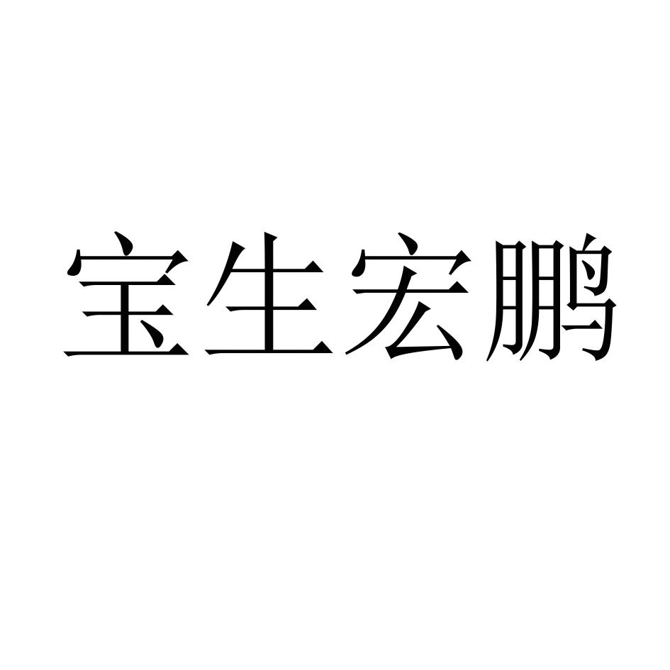 商标文字宝生宏鹏商标注册号 60216591,商标申请人高宝