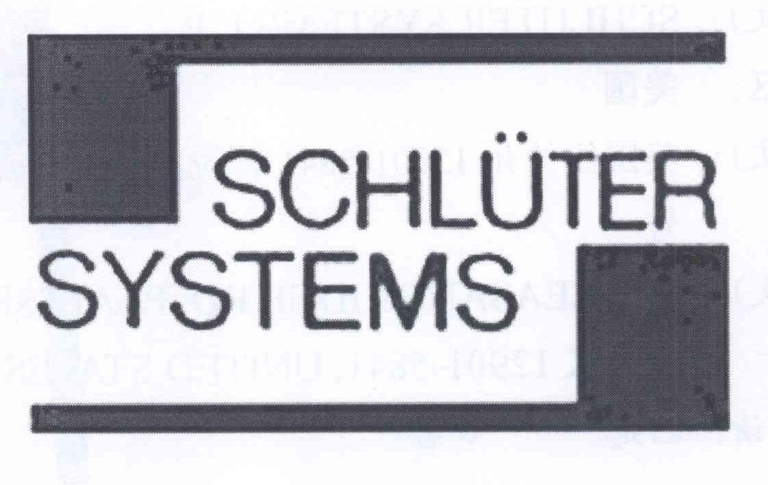 商标名称SCHLUTER SYSTEMS商标注册号 13994217、商标申请人施鲁特系统有限合伙企业的商标详情 - 标库网商标查询