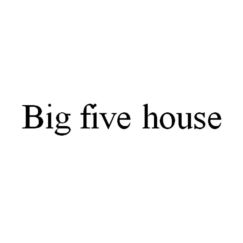 商标文字big five house商标注册号 19616258,商标申请人浙江大五商贸
