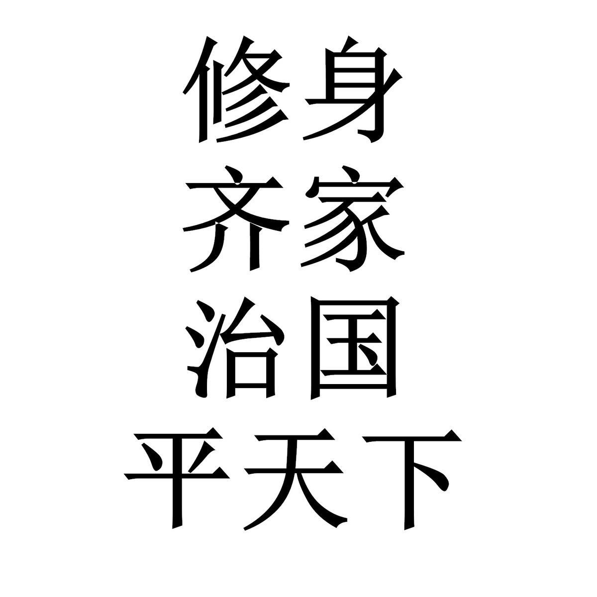 商标文字修身齐家治国平天下商标注册号 45347501,商标申请人泉州恩典