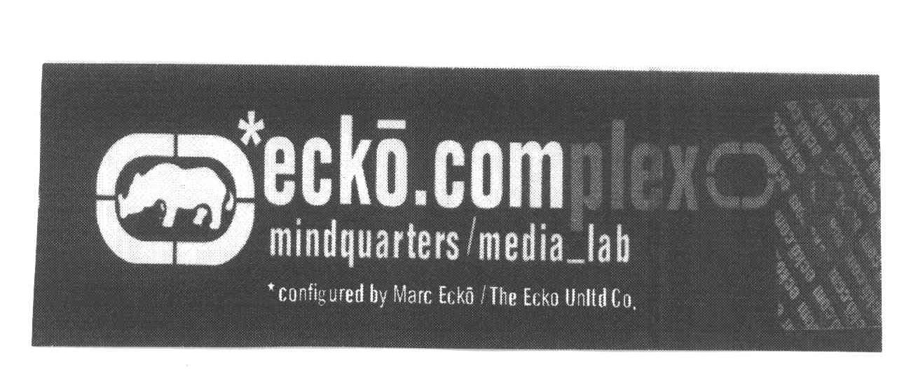 商标名称ECKO COMPLEXO;MINDQUARTERS MEDIA LAB;CONFIGURED BY MARC ECKO THE ECKO UNLTD CO商标注册号 3927320、商标申请人顺达有限责任公司的商标详情 - 标库网商标查询