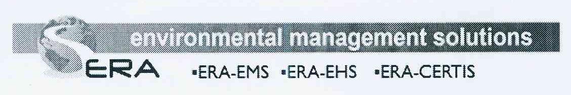 商标名称ERA ·ERA-EMS·ERA-EHS·ERA-CERTIS ENVIRONMENTAL MANAGEMENT SOLUTIONS商标注册号 11022423、商标申请人意如环境管理咨询有限公司的商标详情 - 标库网商标查询