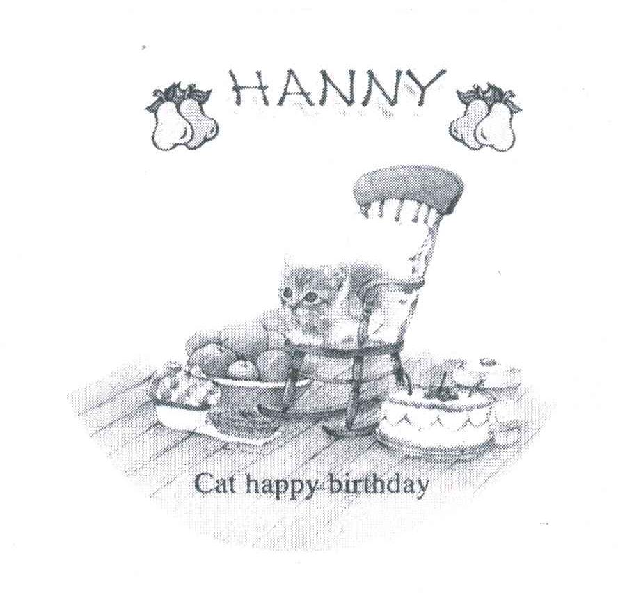 商标名称HANNY CAT HAPPY BIRTHDAY商标注册号 4450348、商标申请人珠海市新亿兴五金塑料制品厂的商标详情 - 标库网商标查询