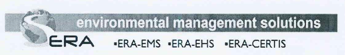 商标名称ERA ·ERA-EMS·ERA-EHS·ERA-CERTIS ENVIRONMENTAL MANAGEMENT SOLUTIONS商标注册号 11022424、商标申请人意如环境管理咨询有限公司的商标详情 - 标库网商标查询