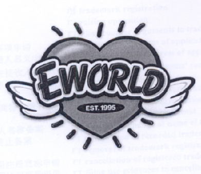 商标名称EWORLD EST.1995商标注册号 18224519、商标申请人株式会社衣恋世界的商标详情 - 标库网商标查询