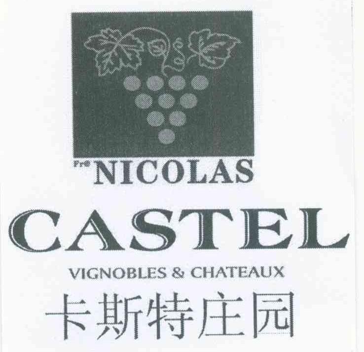 商标名称卡斯特庄园 FR NICOLAS CASTEL VIGNOBLES & CHATEAUX商标注册号 7707299、商标申请人杨基辉09AA61745的商标详情 - 标库网商标查询