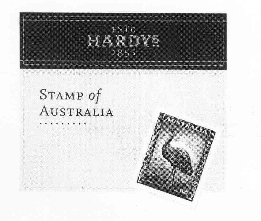 商标名称ESTD HARDYS STAMP OF AUSTRALIA商标注册号 10128267、商标申请人澳大利亚誉嘉葡萄酒公司的商标详情 - 标库网商标查询