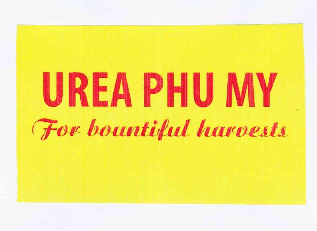 商标名称UREA PHU MY FOR BOUNTIFUL HARVESTS商标注册号 10334097、商标申请人佩特罗越南肥料和化学公司的商标详情 - 标库网商标查询