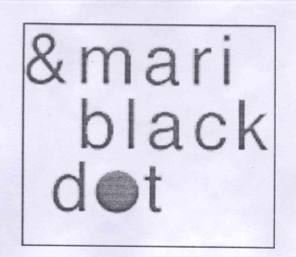 商标名称MARI BLACK DOT商标注册号 12764660、商标申请人李荣珉M的商标详情 - 标库网商标查询