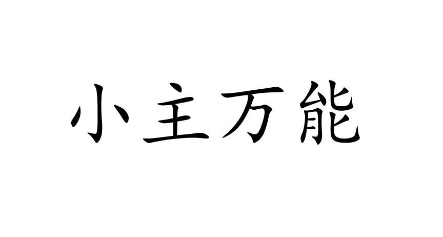 商标文字小主万能商标注册号 54340499,商标申请人武汉汇泗海电子商务