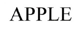 APPLE商标标样
