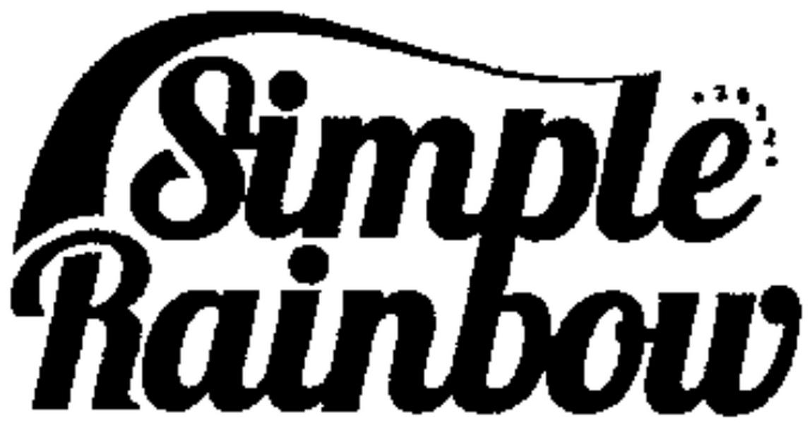 商标文字simple rainbow商标注册号 57828151,商标申请人上海哎嘶啊