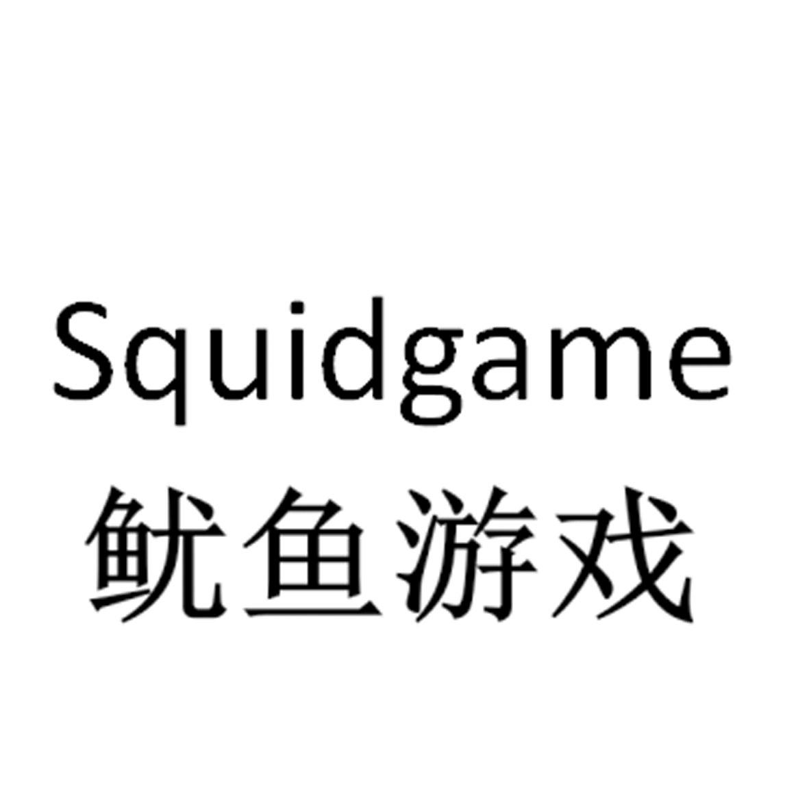 商标文字squidgame 鱿鱼游戏商标注册号 60154855,商标申请人严海腾