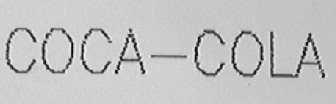 COCA-COLA商标标样