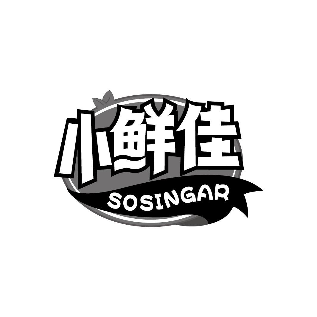 商标文字小鲜佳 sosingar商标注册号 52136164,商标申