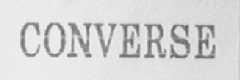 CONVERSE商标标样