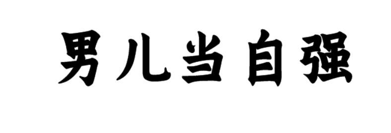 商标文字男儿当自强商标注册号 49183124,商标申请人苗安法的商标详情