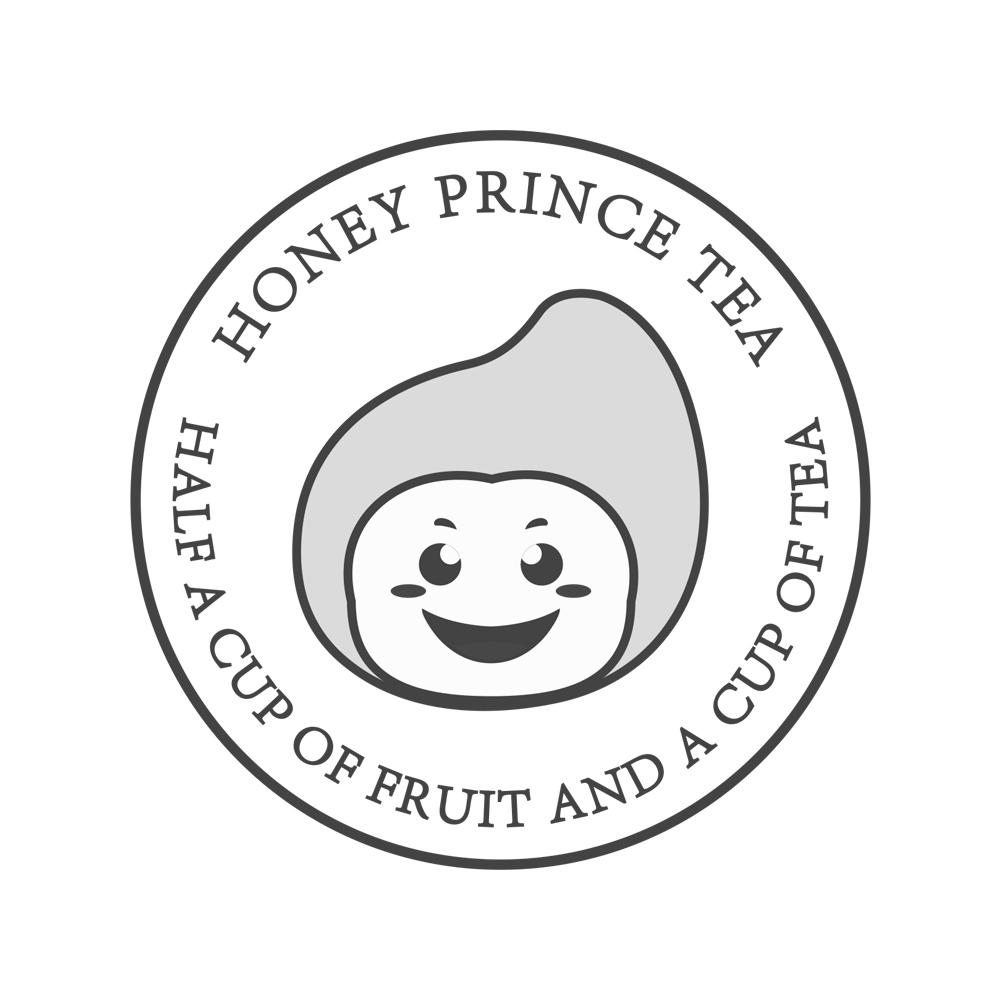 商标文字honey prince tea half a cup of fruit a
