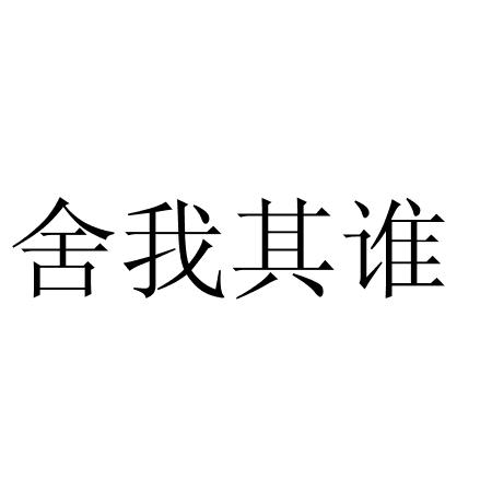 商标文字舍我其谁商标注册号 49020628,商标申请人上海图木贸易有限