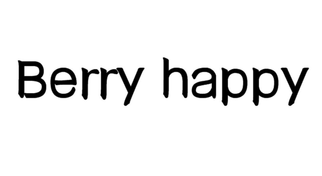 商标文字berry happy商标注册号 48297447,商标申请人南京美莓源生态