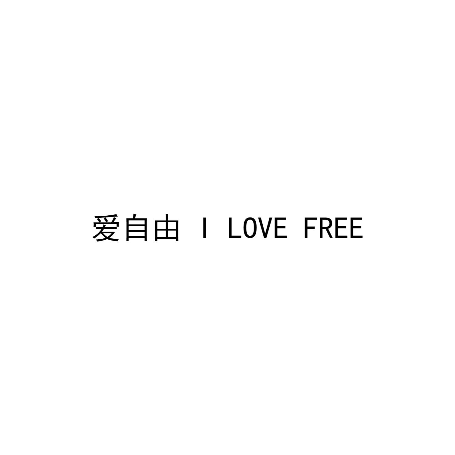 商标文字爱自由 i love free商标注册号 48510238,商标申请人义乌市励