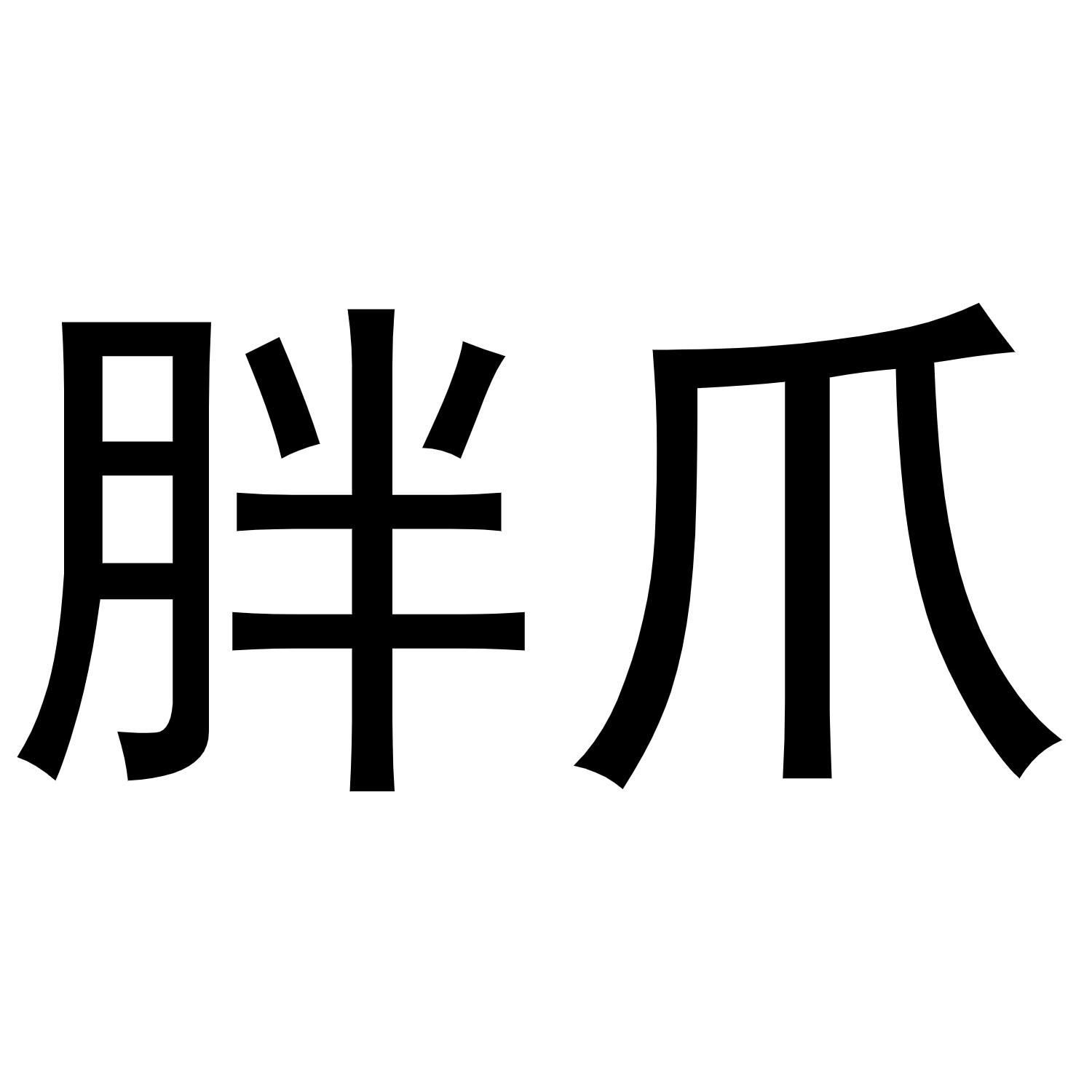 商标文字胖爪商标注册号 48836791,商标申请人宁波掌玩网络科技有限