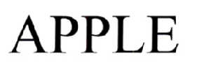 APPLE商标标样