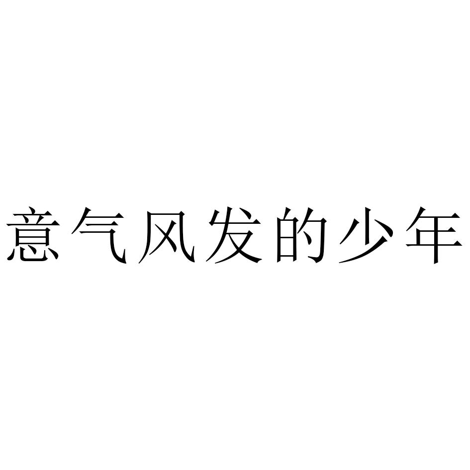 商标文字意气风发的少年商标注册号 57615091,商标申请人湖南新星美娱