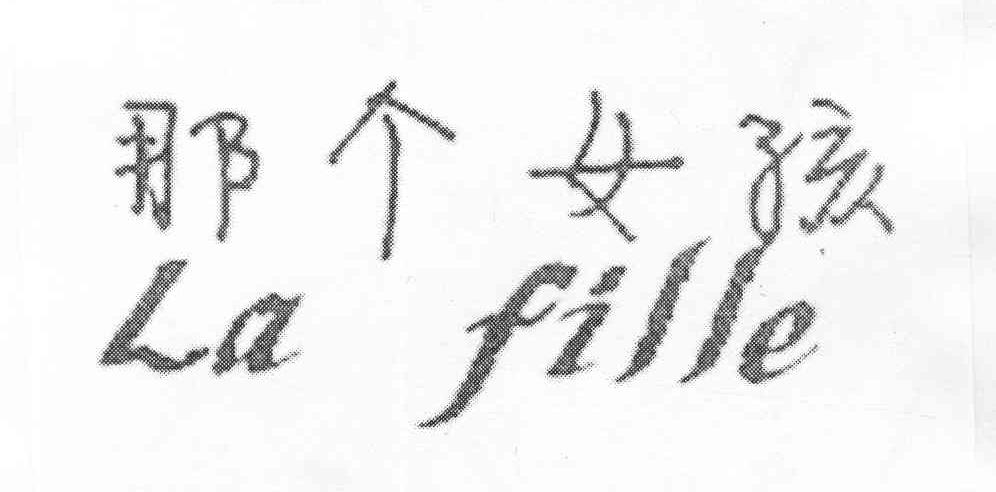 商标文字那个女孩 la fille商标注册号 11930232,商标申请人广州流行