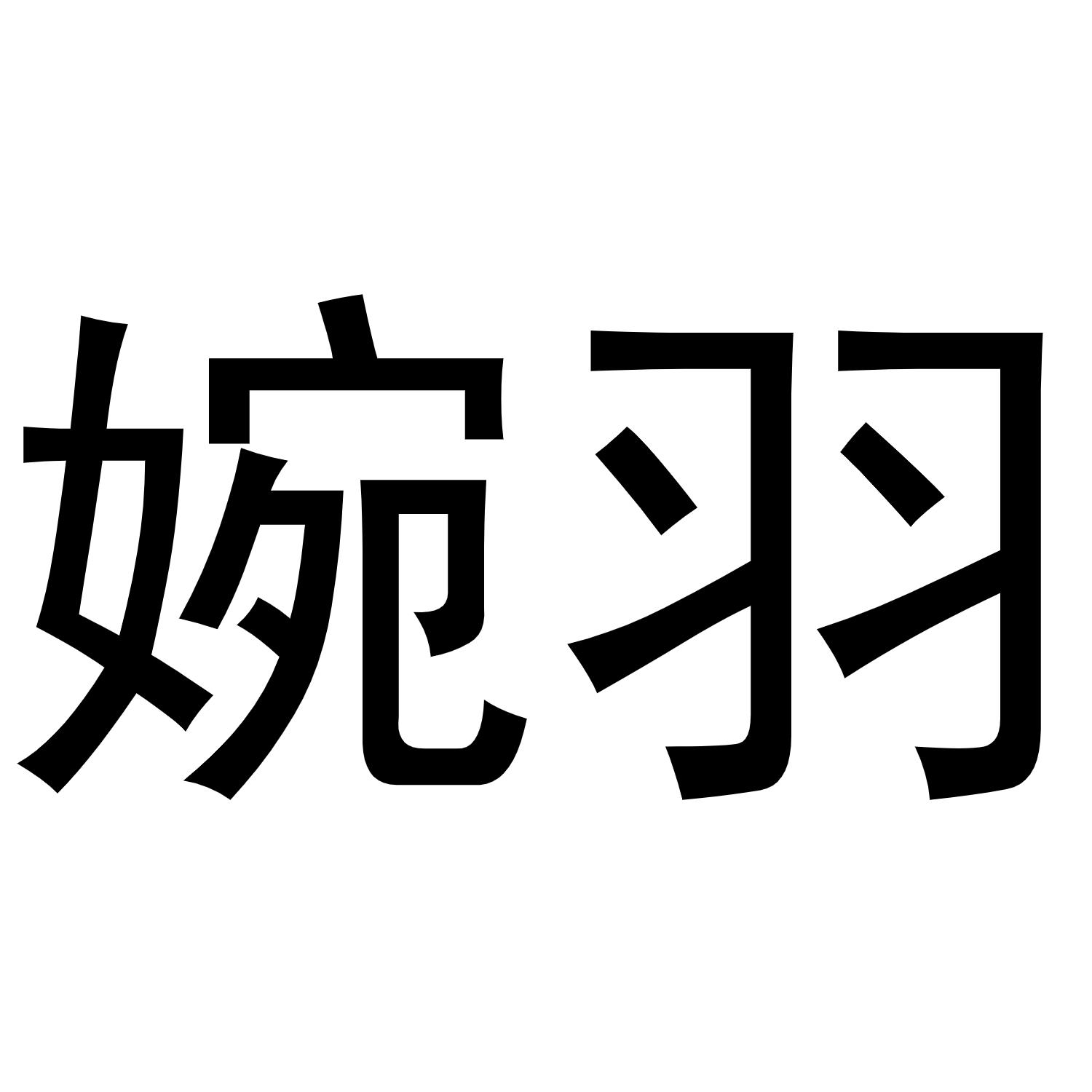 商标文字婉羽商标注册号 54316996,商标申请人广州市萍岸达贸易有限