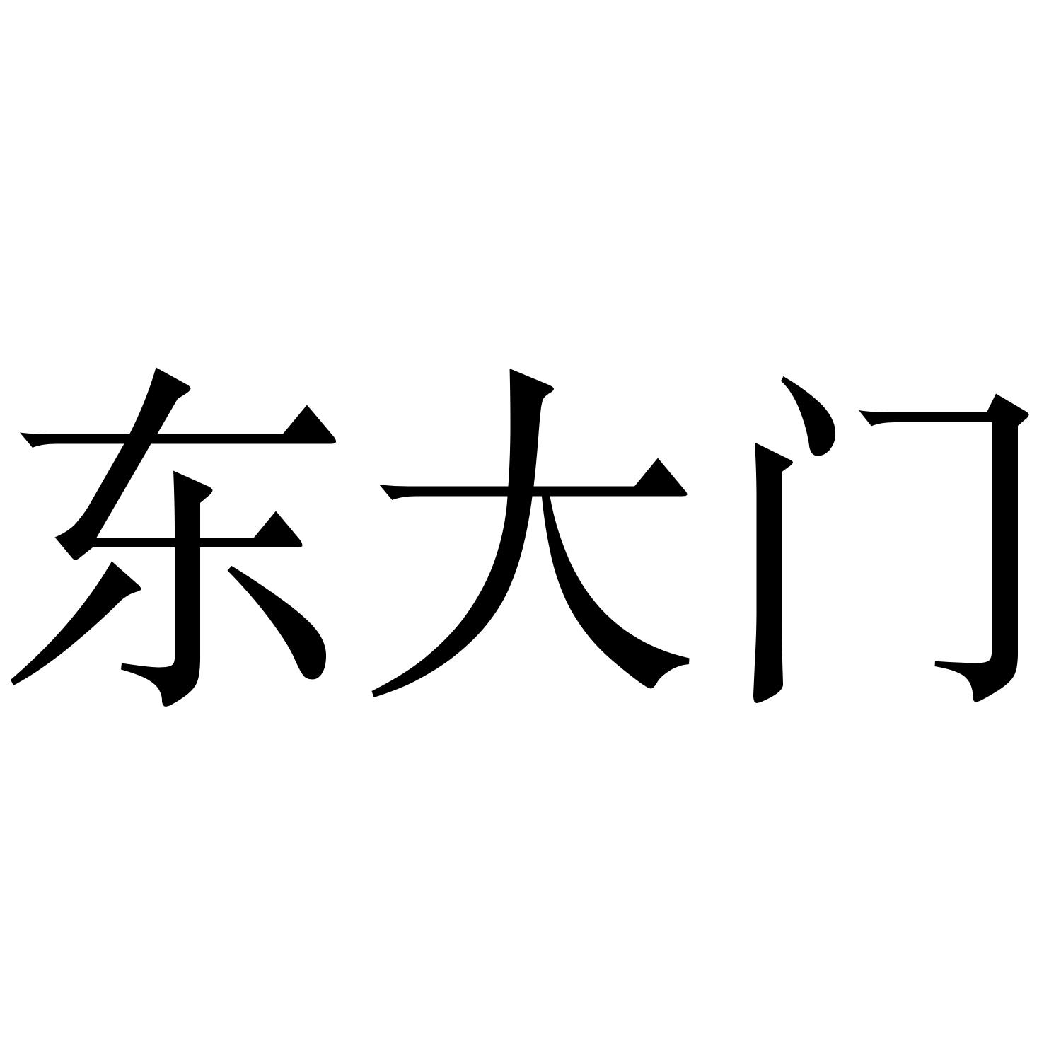 商标文字东大门商标注册号 48975605,商标申请人成都有木有商贸有限