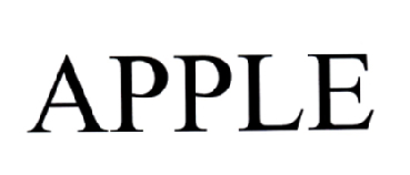 APPLE商标标样
