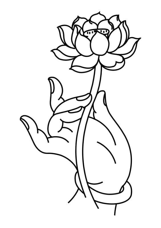 宝莲灯的简笔画