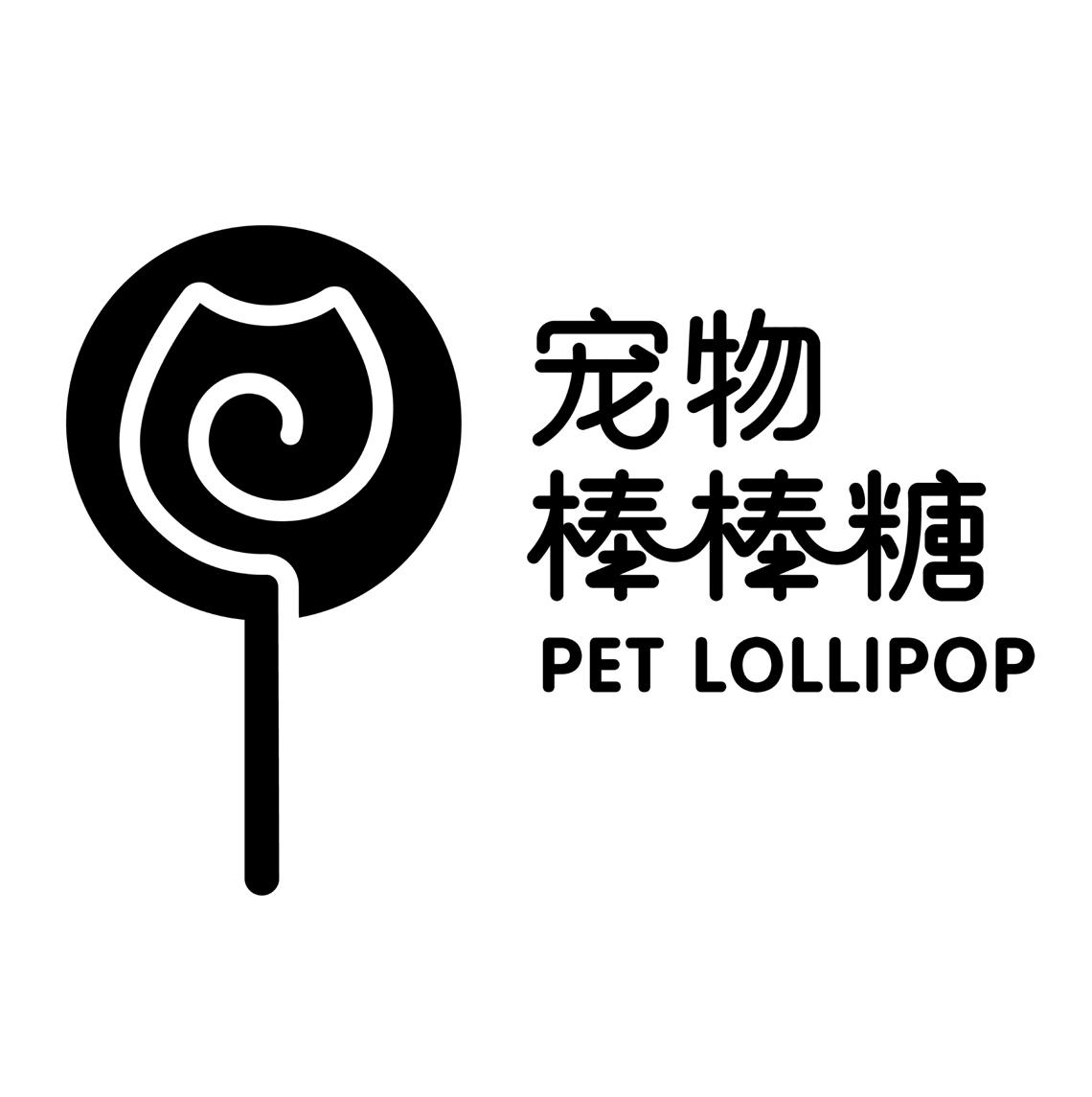商标文字宠物棒棒糖 pet lollipop商标注册号 57504319,商标申请人