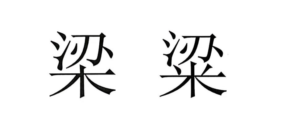 商标文字梁粱商标注册号 53742157,商标申请人万众饮食健康产业集团