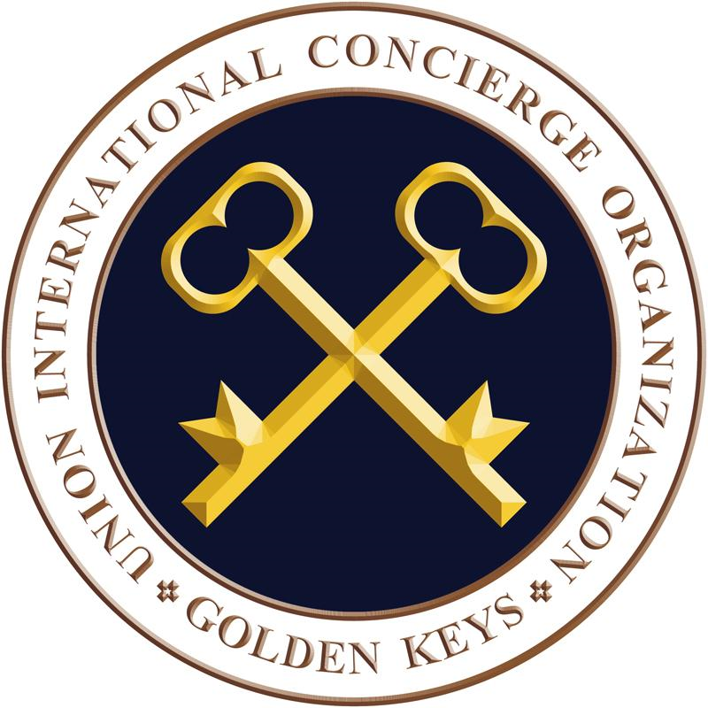 商标文字union international concierge organization golden keys