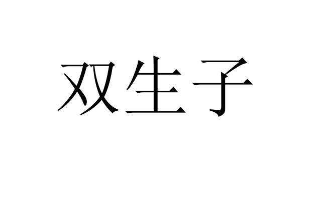 商标文字双生子商标注册号 45952909,商标申请人深圳市双生子贸易有限