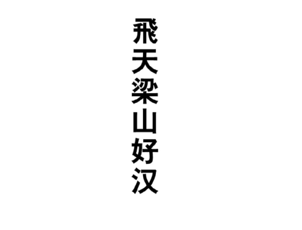 商標文字飛天梁山好漢商標註冊號 47949084,商標申請人貴州同等文化