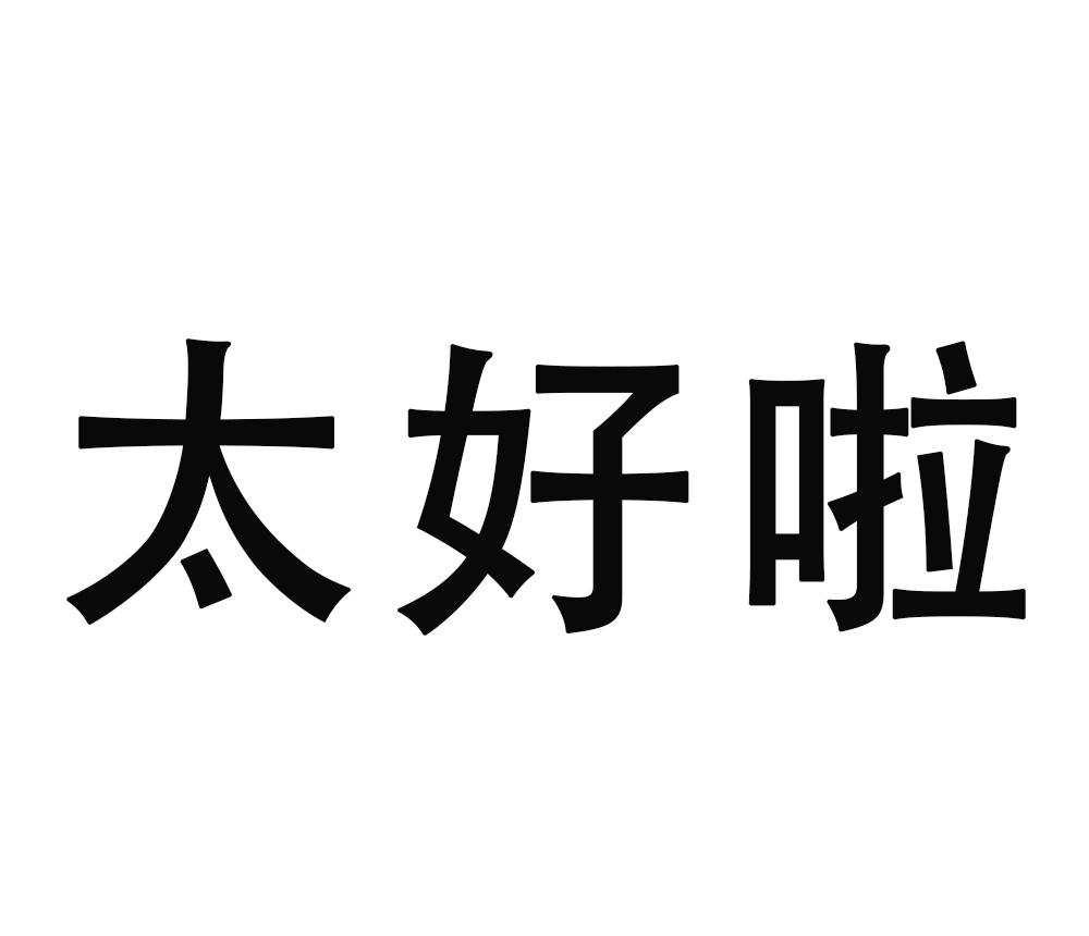 商标文字太好啦商标注册号 48121003,商标申请人广东精湛投资控股有限