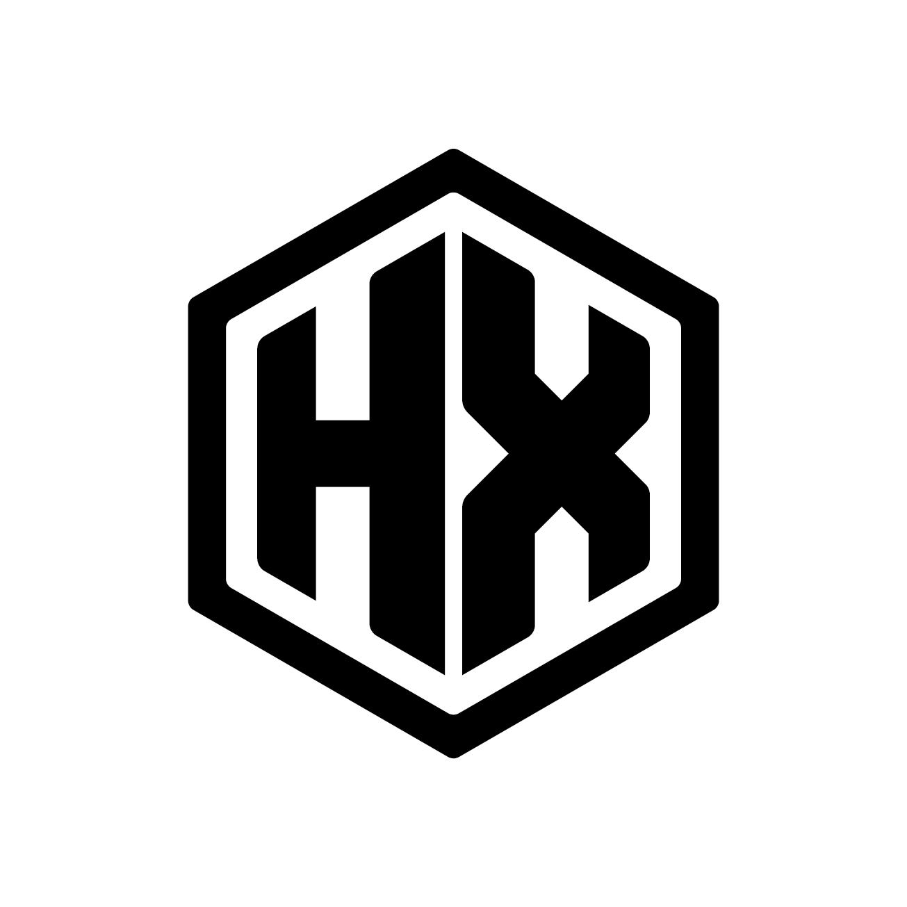 hx字母标志设计图片