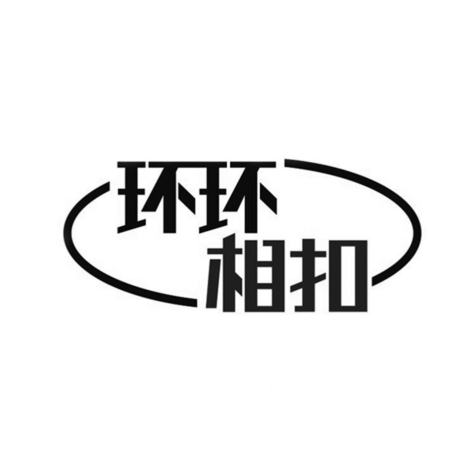 商标文字环环相扣商标注册号 54291679,商标申请人义乌市广越服装辅料