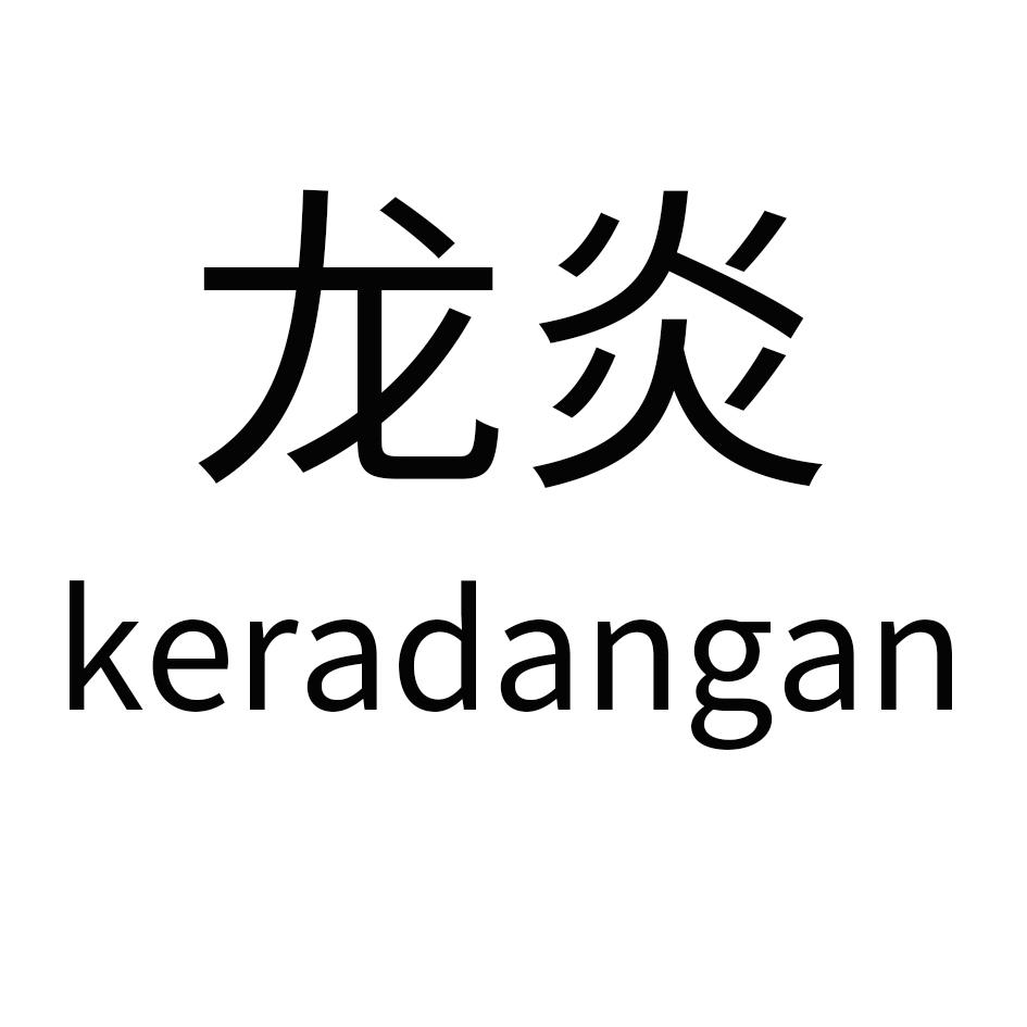 商标文字龙炎 keradangan商标注册号 52788395,商标申请人威海市伊酷