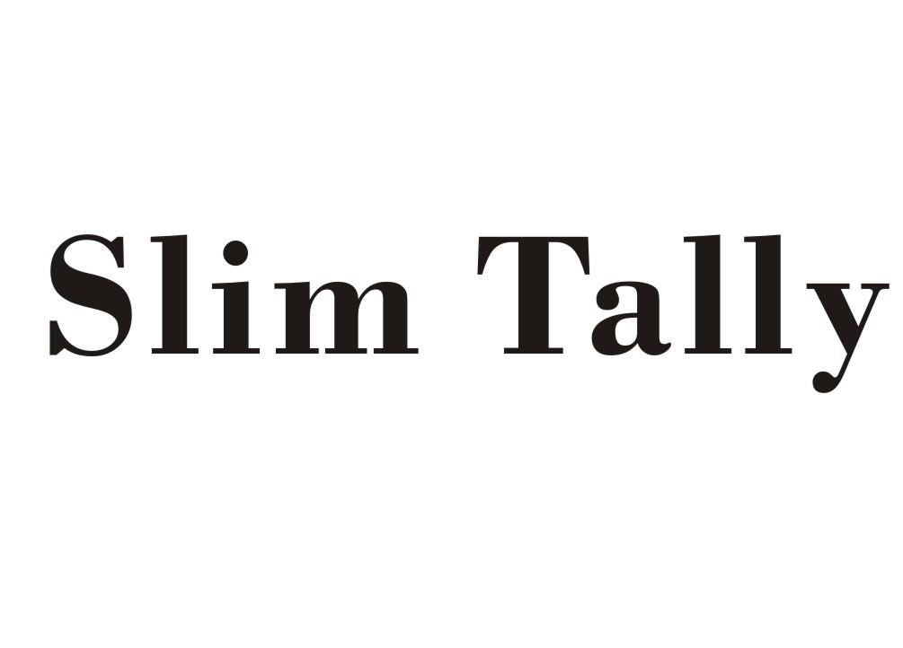 商标文字slim tally商标注册号 49399524,商标申请人汕头市棉佳诚针织