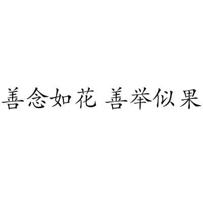 商標文字善念如花 善舉似果商標註冊號 48266483,商標申請人遼寧逸鑫