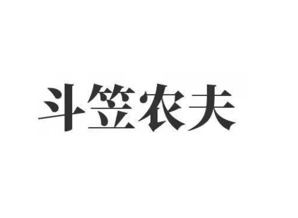 商标文字斗笠农夫商标注册号 60630610,商标申请人陕西斗笠农夫电子