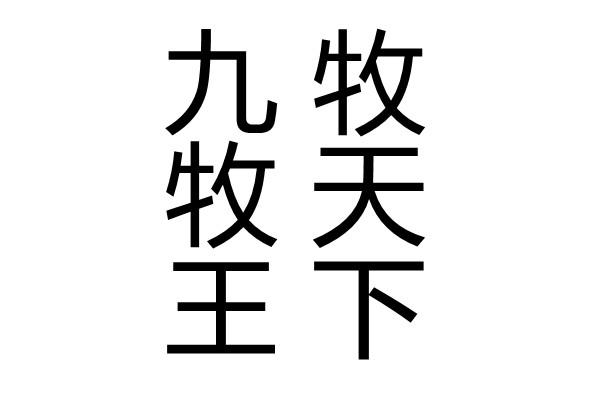 商標文字九牧牧天王下商標註冊號 57376492,商標申請人九牧王股份有限