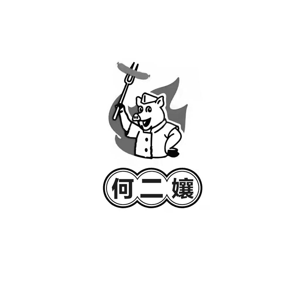 商标文字何二孃商标注册号 59641244,商标申请人古蔺县古蔺镇何二姐腊