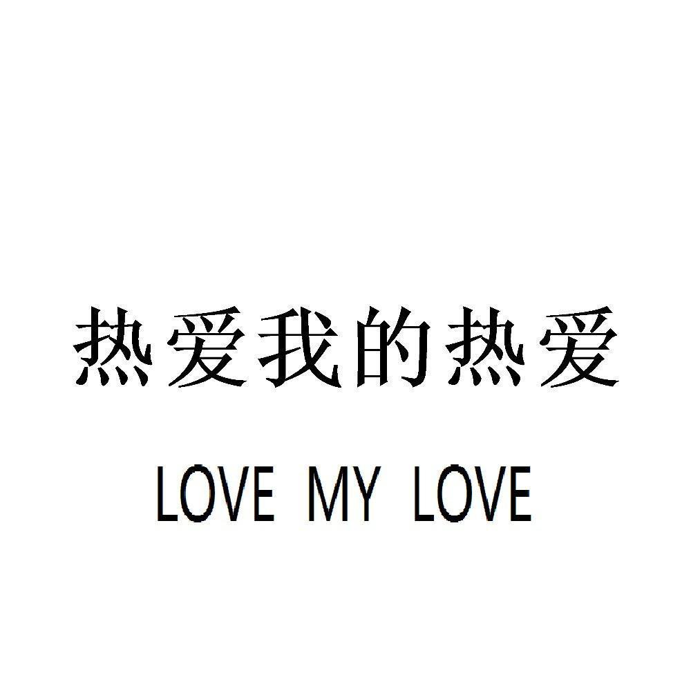 商标文字热爱我的热爱  love my love商标注册号 49393764,商标申请人